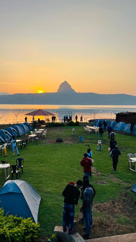 lakeside camping tent